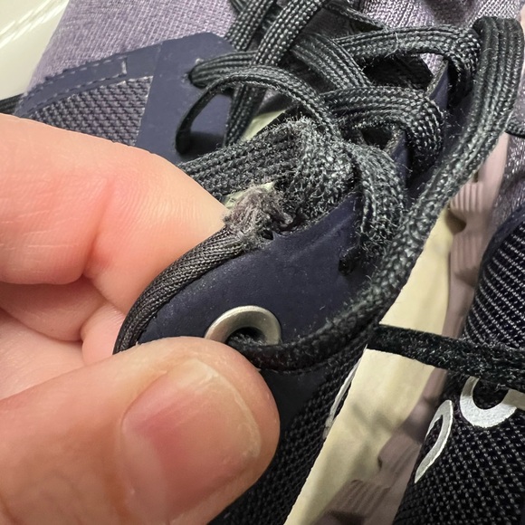 On Running Women's Navy and Purple Athletic Shoes - Picture 4 of 8